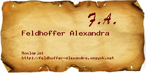 Feldhoffer Alexandra névjegykártya