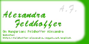 alexandra feldhoffer business card